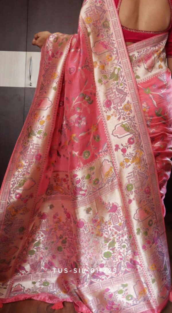 Elegant Tussar silk saree - Image 10