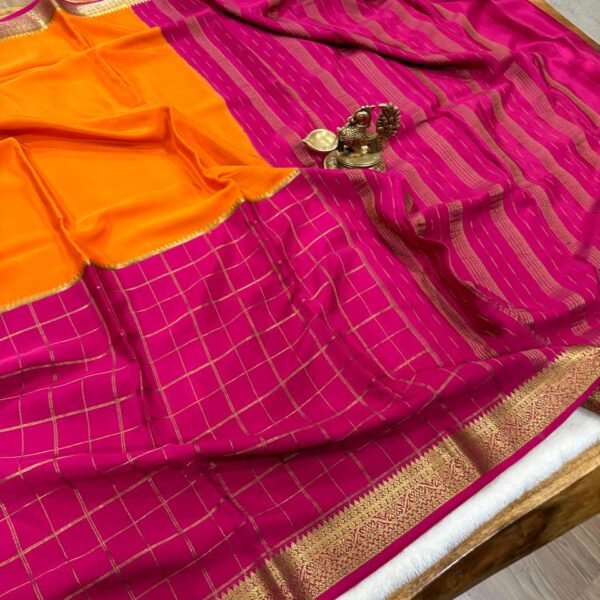 Special Pure crepe Mysore silk sarees Pure crepe Mysore silk sarees