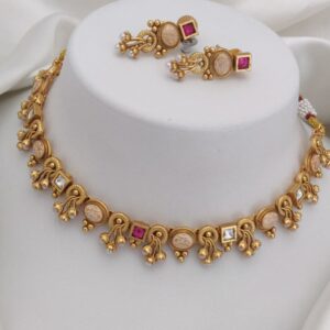 Brass High Gold Necklace