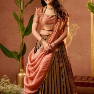 Tamannaah Lehenga Set in Copper