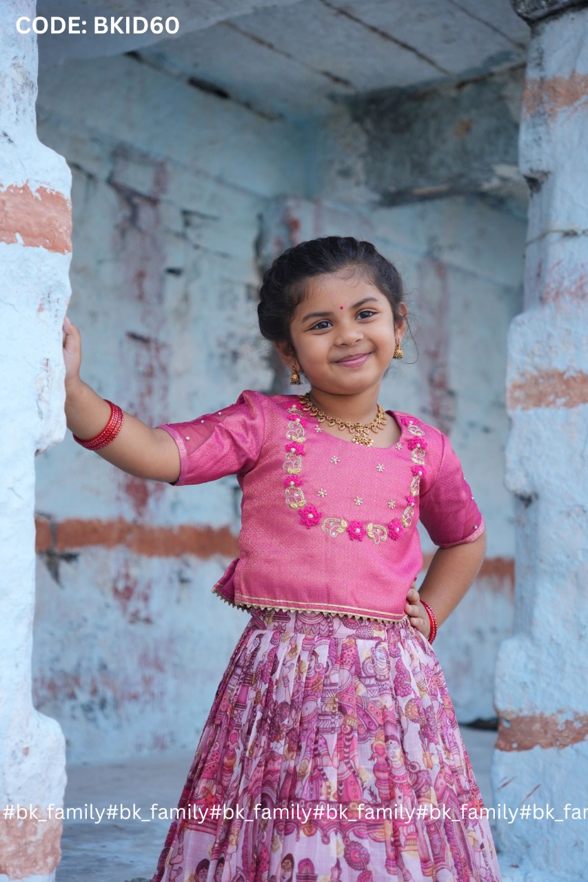 Baby Saanvi Lehenga Set in Pink 5 Baby Saanvi Lehenga Set in Pink - Image 5
