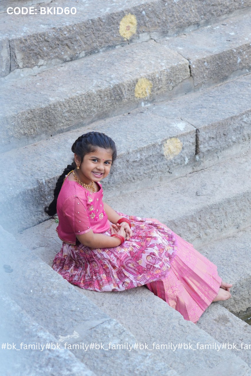 Baby Saanvi Lehenga Set in Pink 1 Baby Saanvi Lehenga Set in Pink