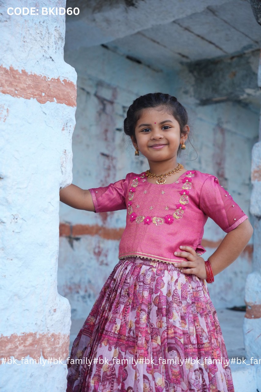 Baby Saanvi Lehenga Set in Pink 8 Baby Saanvi Lehenga Set in Pink - Image 8