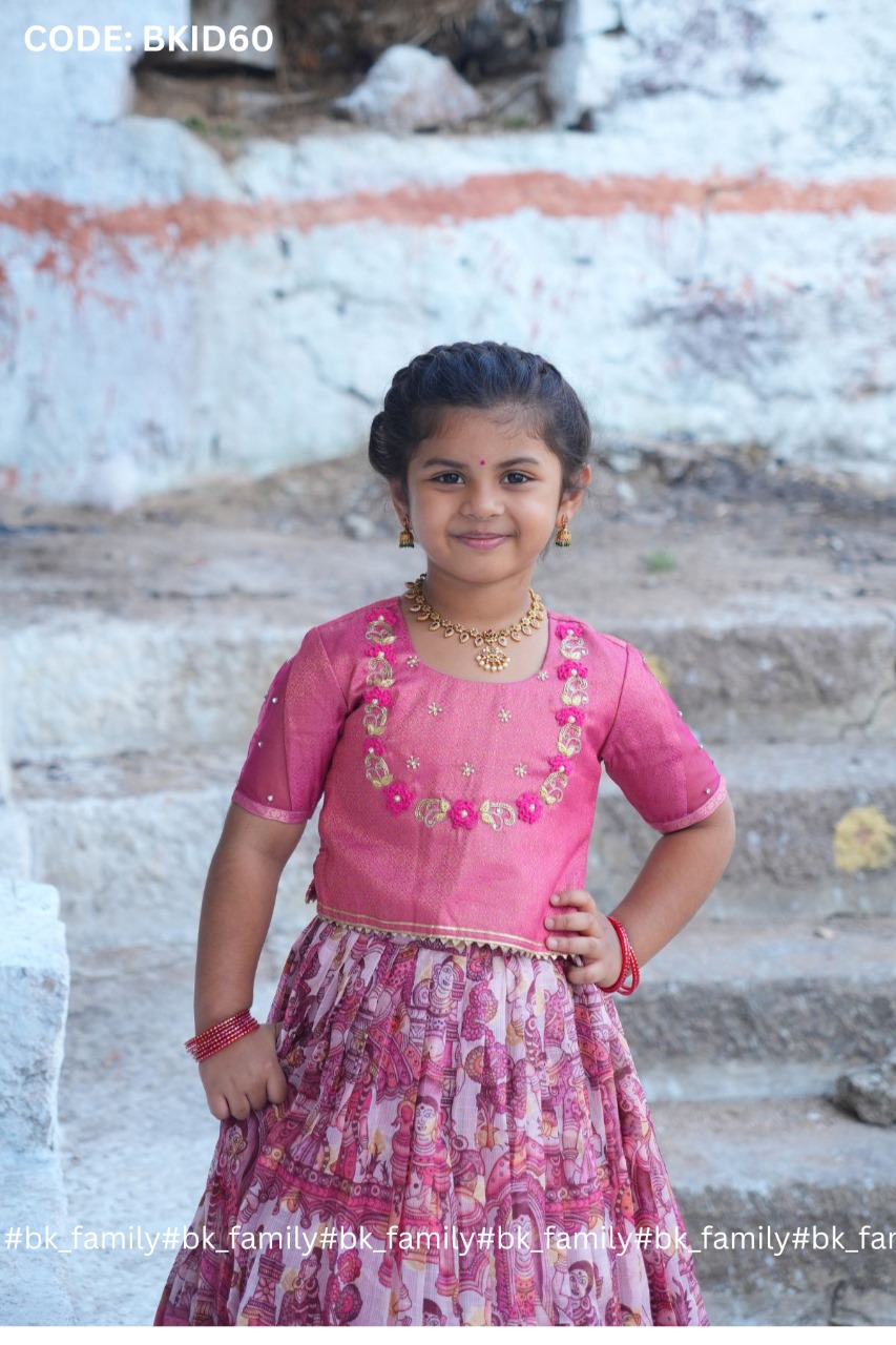 Baby Saanvi Lehenga Set in Pink 3 Baby Saanvi Lehenga Set in Pink - Image 3