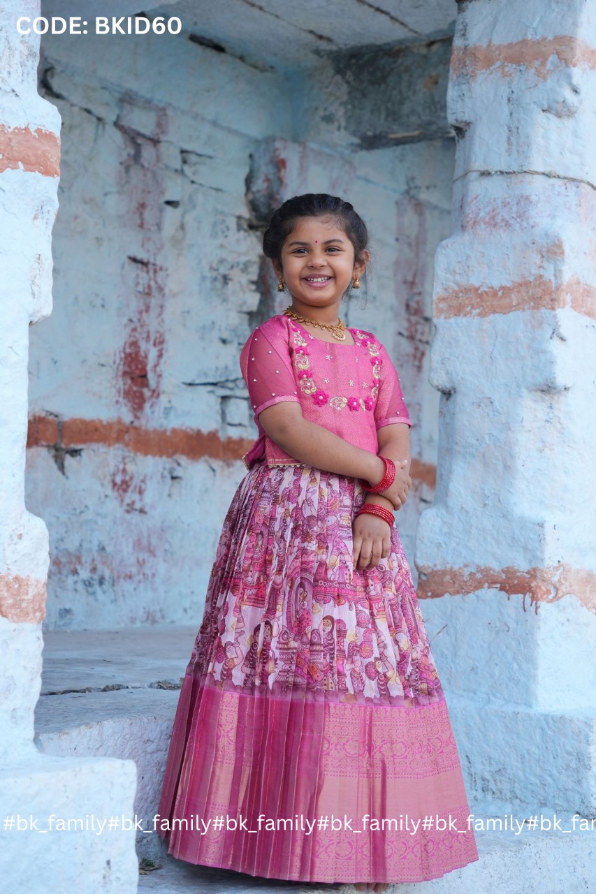 Baby Saanvi Lehenga Set in Pink 4 Baby Saanvi Lehenga Set in Pink - Image 4