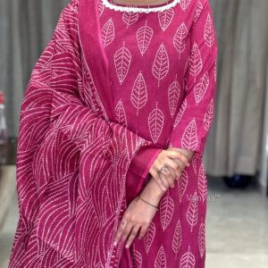 Khadi print suit