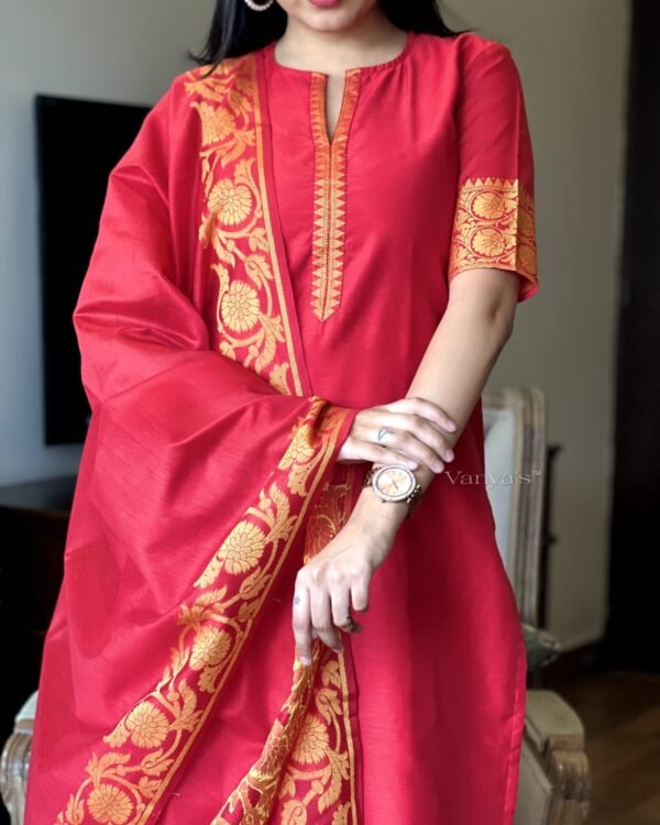 Pure Banaras silk kurti