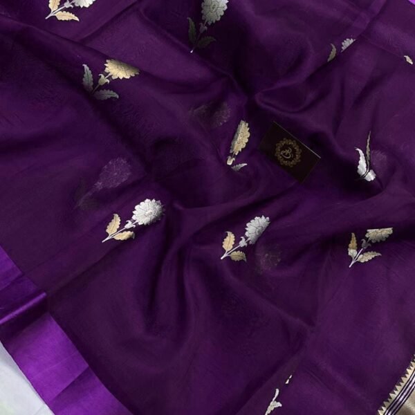 Banarasi semi georgette daybal soft silk saree