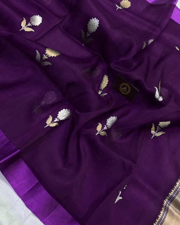 Banarasi semi georgette daybal soft silk saree