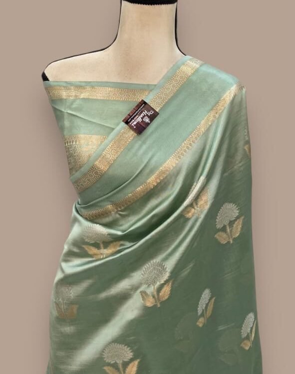 Exclusive Banarasi raw mango soft silk saree