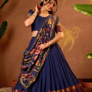 Mrigmallika Lehenga Set in Blue