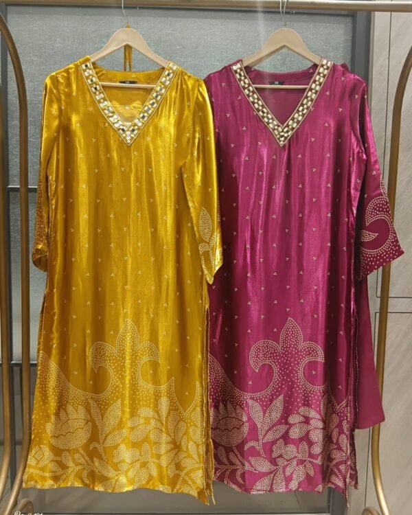 Gaji silk kurta pant set