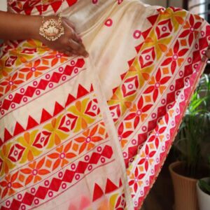 Pure handloom tussar silk saree