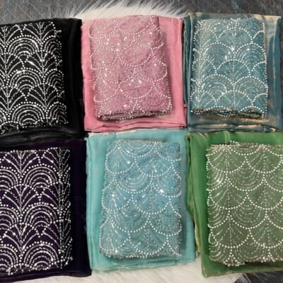Soft Silk Saree With Handwork Blouse