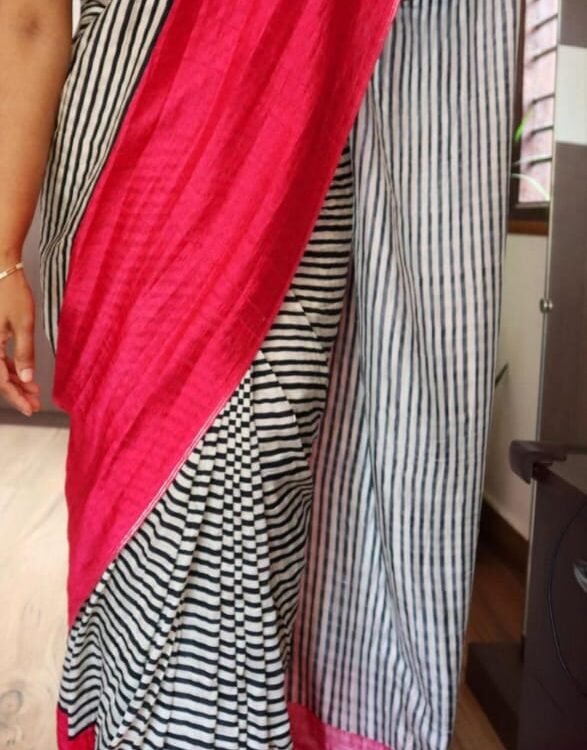 Pure handloom tussar silk saree