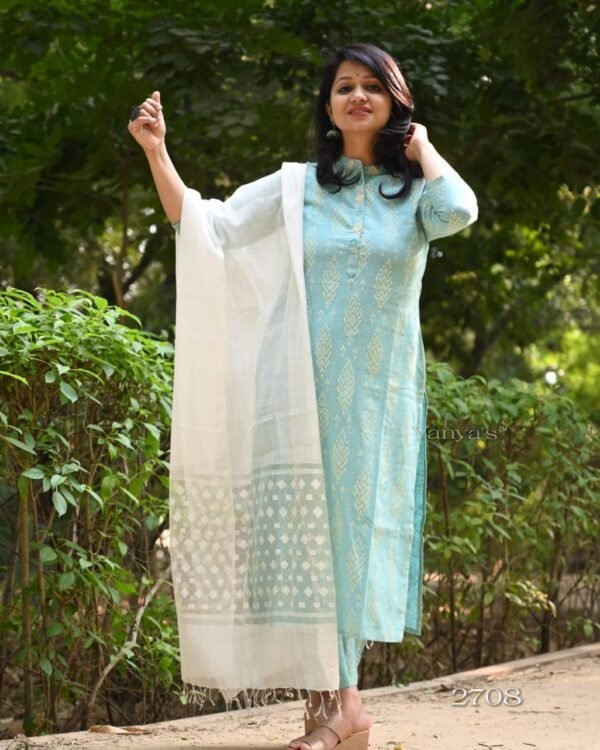 Women's straight Kurta in cotton