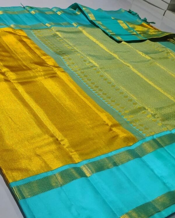 Pure kanchipattu handloom tissue gap boarder sarees
