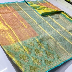 Pure Kanchipuram tissue long border