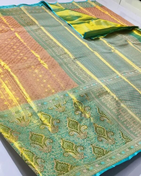 Pure Kanchipuram tissue long border