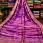 Exclusive bandni shivori design pure handloom tussar saree
