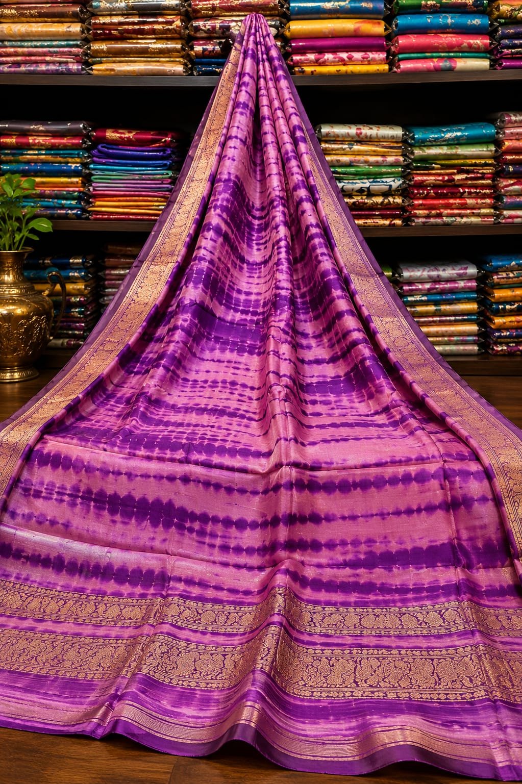 Exclusive bandni shivori design pure handloom tussar saree 1 Exclusive bandni shivori design pure handloom tussar saree