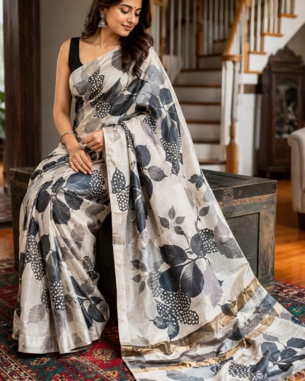 Pure handloom tussar saree