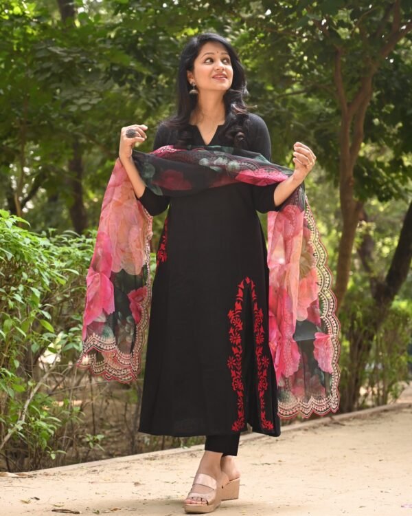 Handloom cotton kurta set