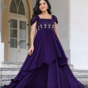 Prakshi Elegant Gown in Purple