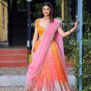 Silver Elegance Tyohar Lehenga Set