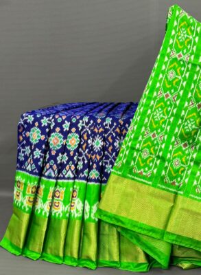 New Ikkat pattu sarees