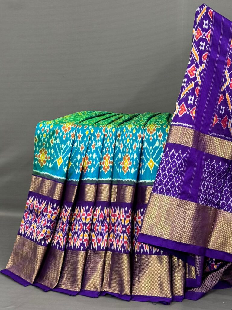 Special No 1 Ikkat Pattu Saree Marthas Design