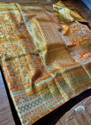 2gm Pure kanchipuram tissue meenakari