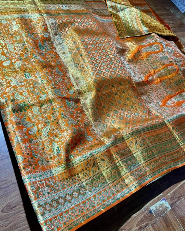 2gm Pure kanchipuram tissue meenakari