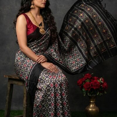 Exclusive Ikkat silk saree