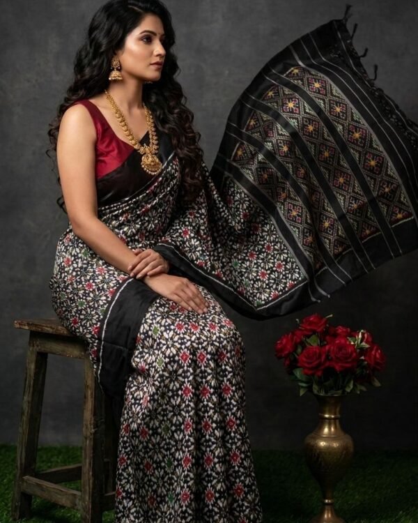 Exclusive Ikkat silk saree