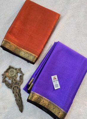 Exclusive Pure Mysore Crepe Silk Saree