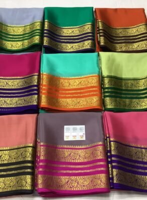 Exclusive Pure crepe Mysore silk sarees