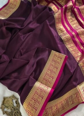 Exclusive pure crepe mysore silk sarees