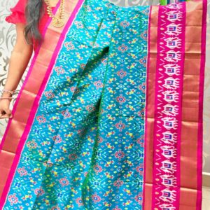 Simple Ikkat silk sarees