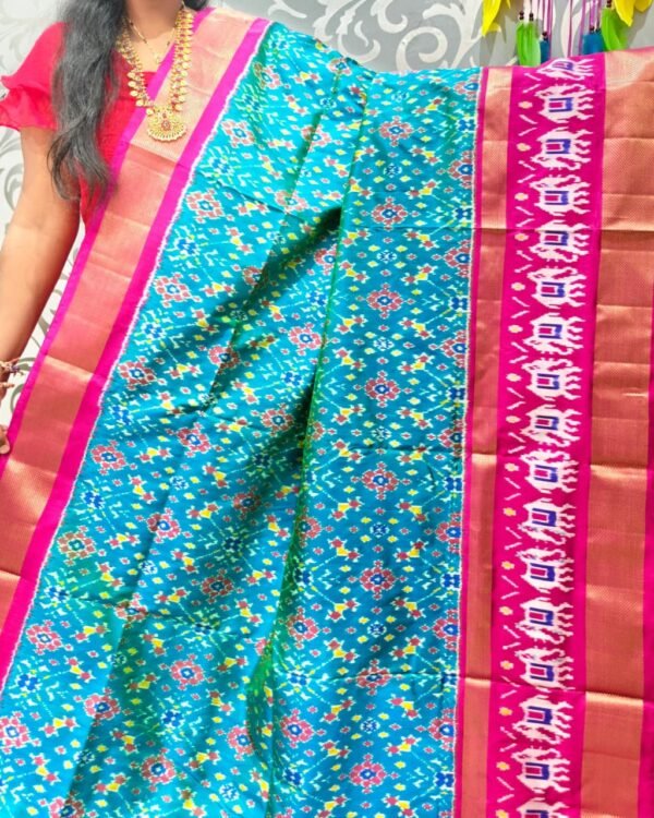 Simple Ikkat silk sarees