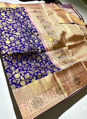 Pure Kanchipuram edge to edge meenakari brocade1