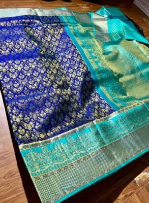 Pretty collection pure kanchipuram resham warp exclusive meenakari designs 