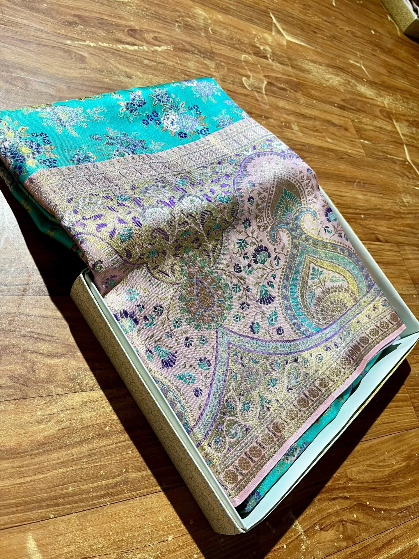 Pure kanchipattu resham warp