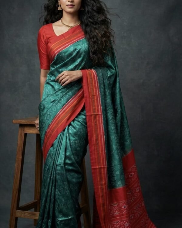 Simple Ikkat silk sarees