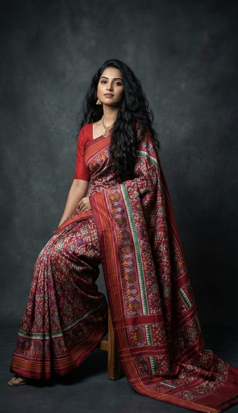 Simple Ikkat silk sarees 11 Simple Ikkat silk sarees