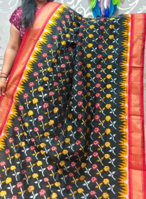 Simple Ikkat silk sarees