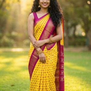 Exclusive ikkat pattu saree