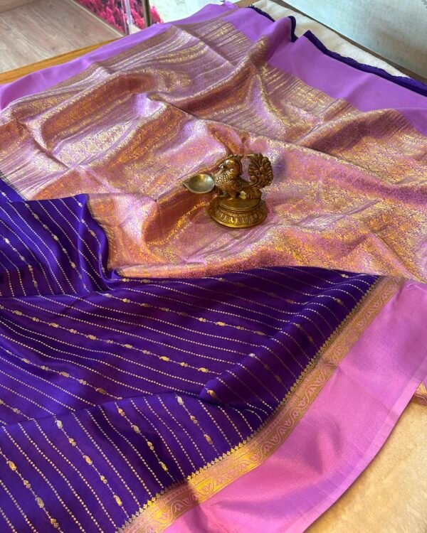 Special Pure crepe Mysore silk saree