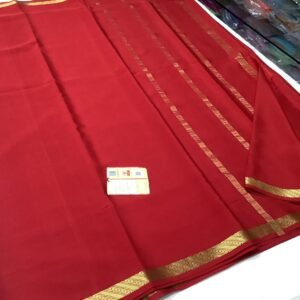 Exclusive pure crepe mysore silk sarees