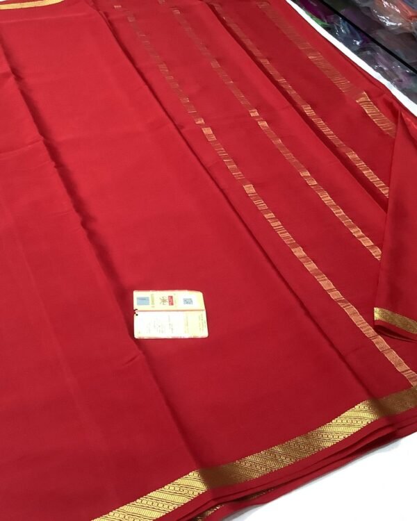 Exclusive pure crepe mysore silk sarees